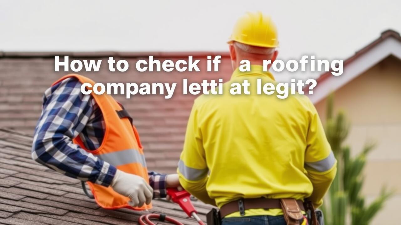 How to check if a roofing company is legit?